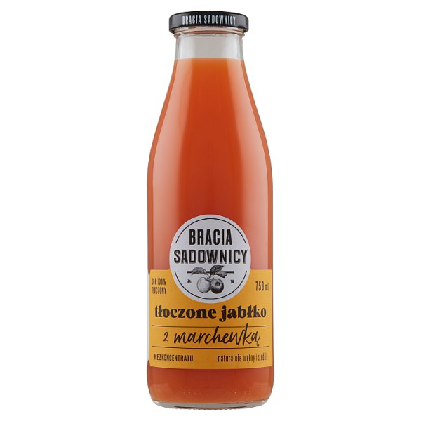 Bracia Sadownicy Sok tłoczone jabłko z marchewką 750 ml