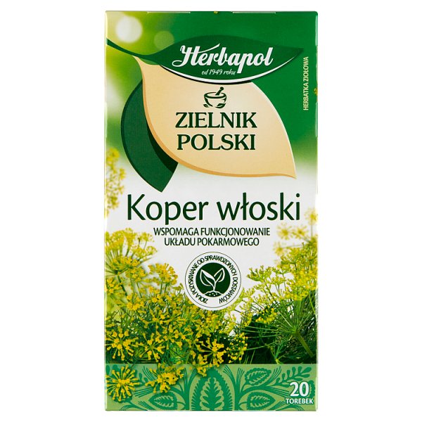 Herbapol Zielnik Polski Herbatka ziołowa koper włoski 36 g (20 x 1,8 g)