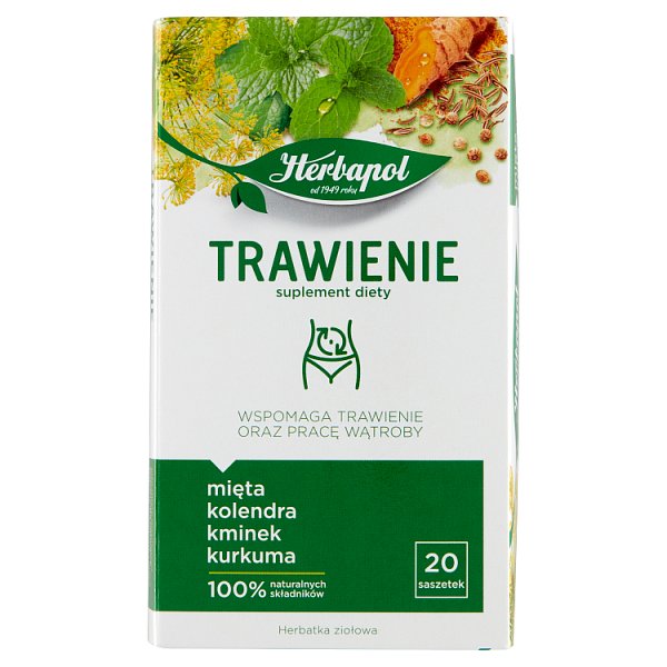 Herbapol Trawienie Suplement diety herbatka ziołowa 40 g (20 x 2 g)