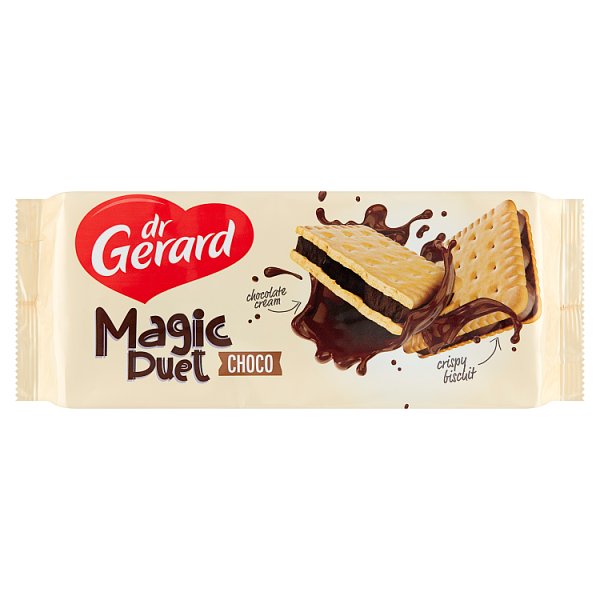 dr Gerard Magic Duet Choco Herbatniki z kremem czekoladowym 185 g