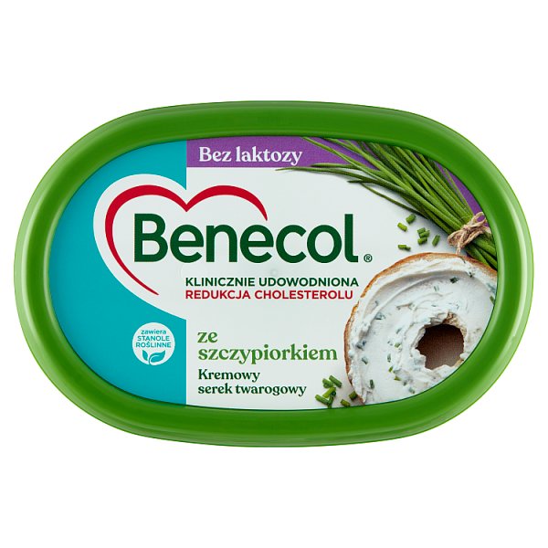 Benecol Kremowy serek twarogowy bez laktozy ze szczypiorkiem 120 g
