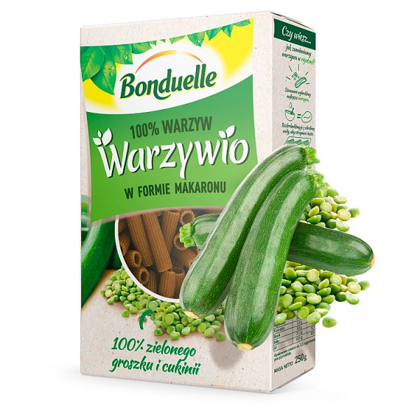 Bonduelle Warzywio Warzywa w formie makaronu z zielonego groszku i cukinii 250 g