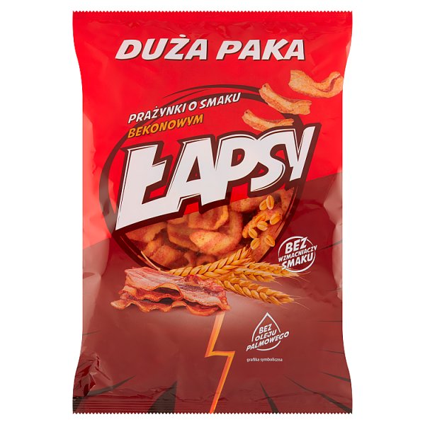 Łapsy Prażynki o smaku bekonowym 130 g