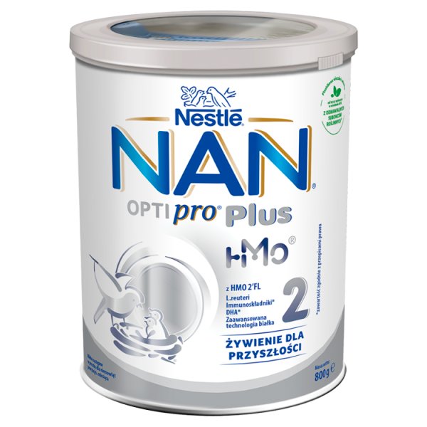 NAN OPTIPRO Plus 2 HMO Mleko następne dla niemowląt powyżej 6. miesiąca 800 g