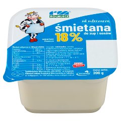 Rolmlecz Śmietana do zup i sosów 18% 200 g