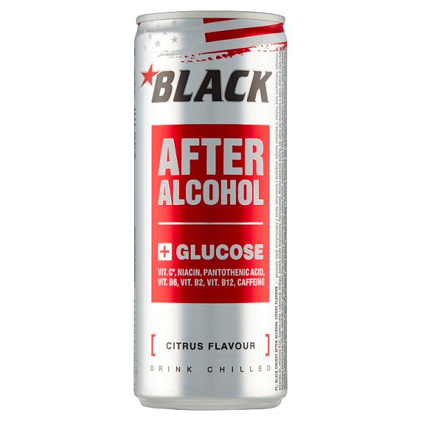 Black Energy After Alcohol Gazowany napój energetyzujący o smaku cytrusowym 250 ml