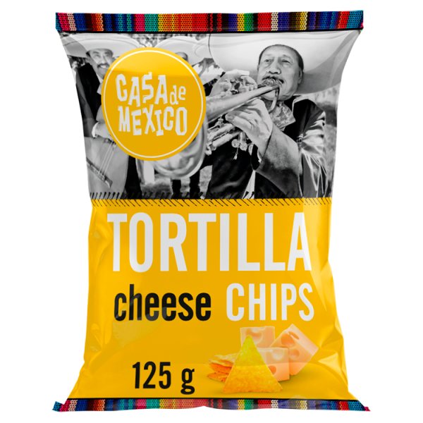 Casa de Mexico Tortilla Chipsy kukurydziane o smaku sera 125 g