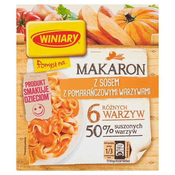 Winiary Pomysł na... Makaron z sosem z pomarańczowymi warzywami 42 g