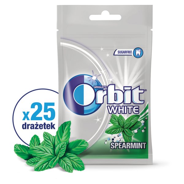 Orbit White Spearmint Guma do żucia bez cukru 35 g (25 drażetek)