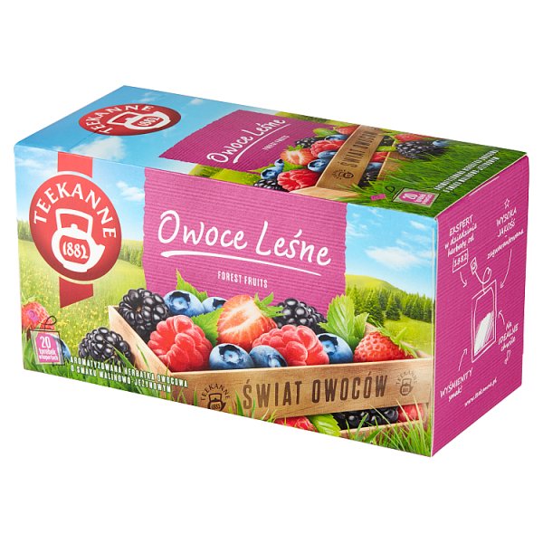 Teekanne Świat Owoców Aromatyzowana herbatka owocowa owoce leśne 50 g (20 x 2,5 g)