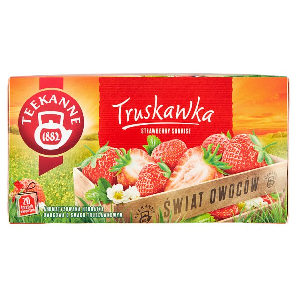 Teekanne Świat Owoców Aromatyzowana herbatka owocowa truskawka 50 g (20 x 2,5 g)