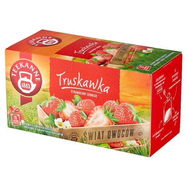 Teekanne Świat Owoców Aromatyzowana herbatka owocowa truskawka 50 g (20 x 2,5 g)