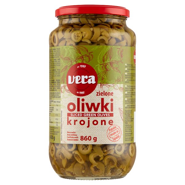 Vera Oliwki zielone krojone 860 g