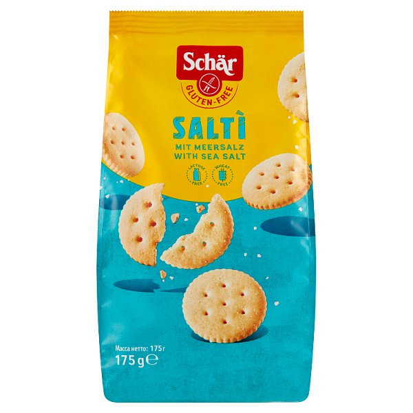 Schär Salti Bezglutenowe krakersy 175 g (58 sztuk)