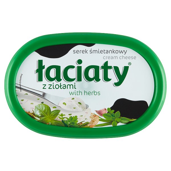 Łaciaty Serek śmietankowy z ziołami 135 g