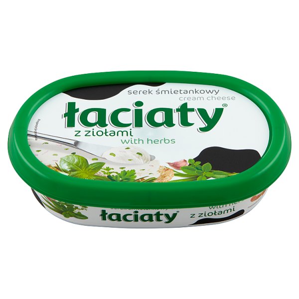 Łaciaty Serek śmietankowy z ziołami 135 g