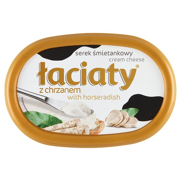 Łaciaty Serek śmietankowy z chrzanem 135 g