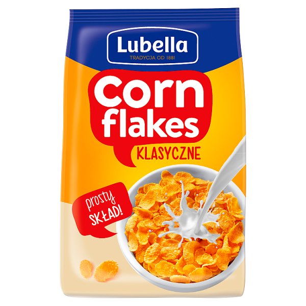 Lubella Corn Flakes Płatki kukurydziane klasyczne 500 g