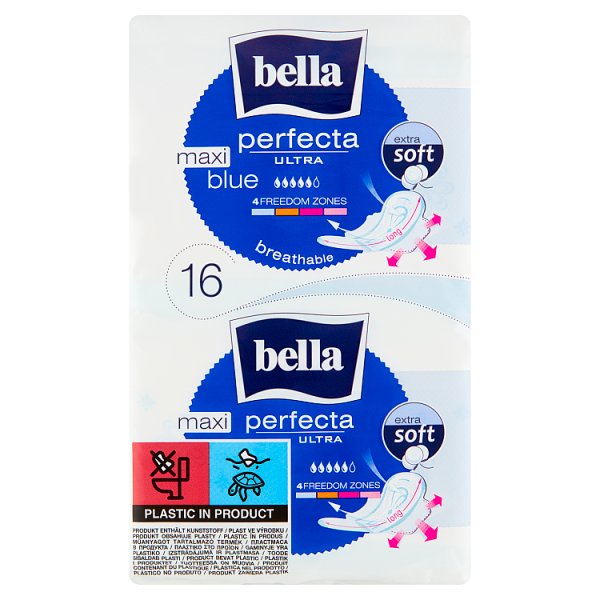 Bella Perfecta Ultra Maxi Blue Extra Soft Podpaski higieniczne 16 sztuk