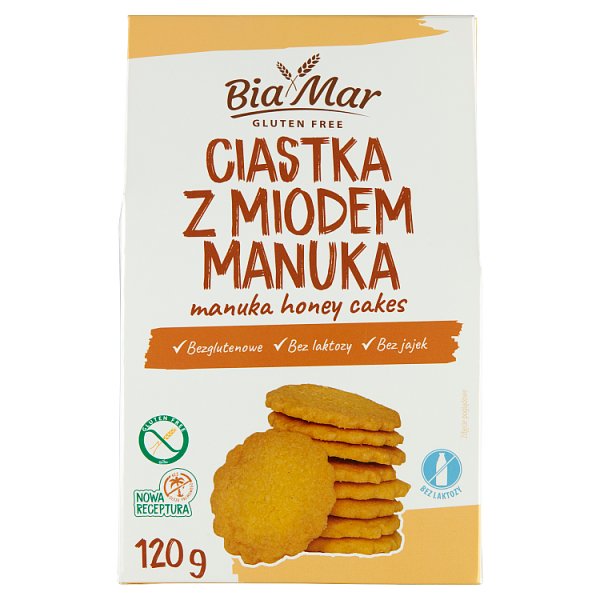 BiaMar Ciastka z miodem manuka 120 g