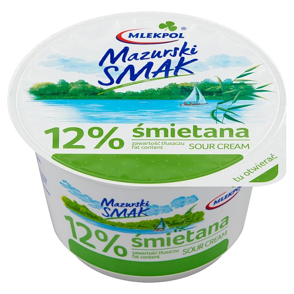 Mlekpol Mazurski Smak Śmietana 12 % 200 g