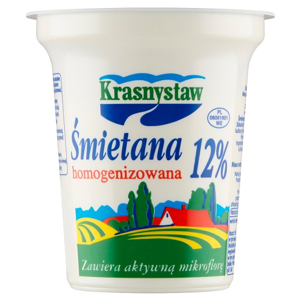 Krasnystaw Śmietana 12 % homogenizowana 300 g