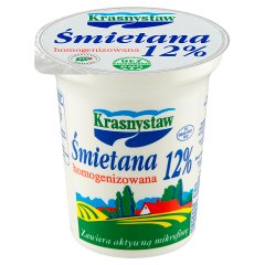 Krasnystaw Śmietana 12 % homogenizowana 300 g