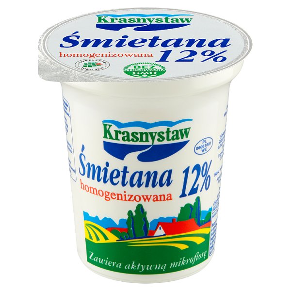 Krasnystaw Śmietana 12 % homogenizowana 300 g