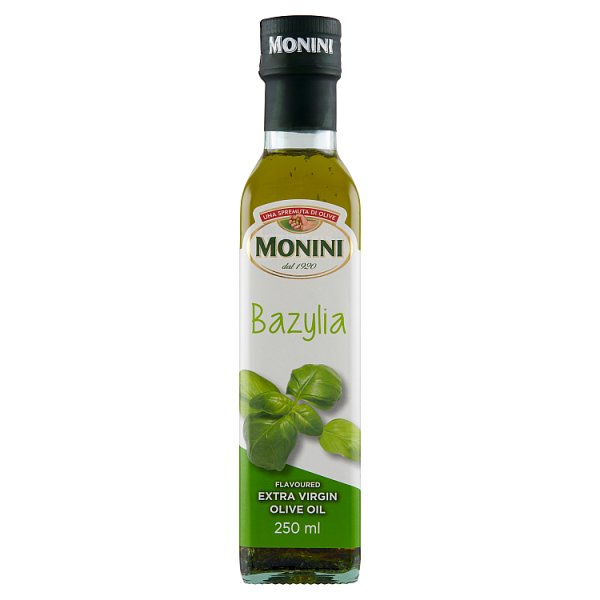 Monini Aromatyzowana oliwa z oliwek o smaku bazylii 250 ml