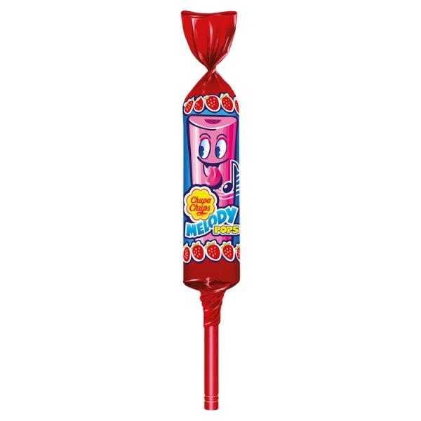 Chupa Chups Melody Pops Lizak o smaku truskawkowym 15 g