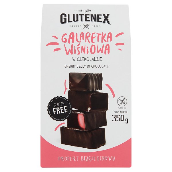 Glutenex Galaretka wiśniowa w czekoladzie 350 g