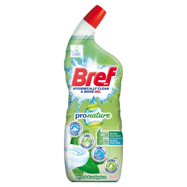 Bref WC Pro Nature Mint &amp; Eucalyptus Płynny środek do mycia muszli WC 700 ml