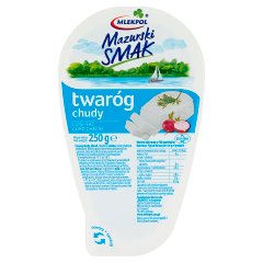 Mlekpol Mazurski Smak Twaróg chudy 250 g