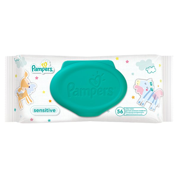Pampers Sensitive Chusteczki dla niemowląt, 1x56 sztuk