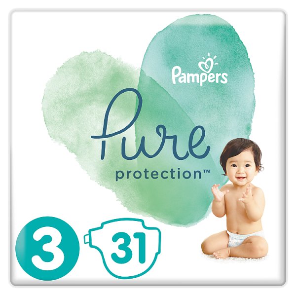 Pampers Pure Protection Rozmiar 3, 31 pieluch, 6-10 kg