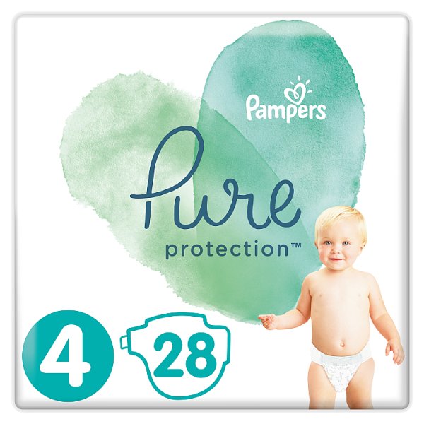 Pampers Pure Protection Rozmiar 4, 28 pieluch, 2-5 kg