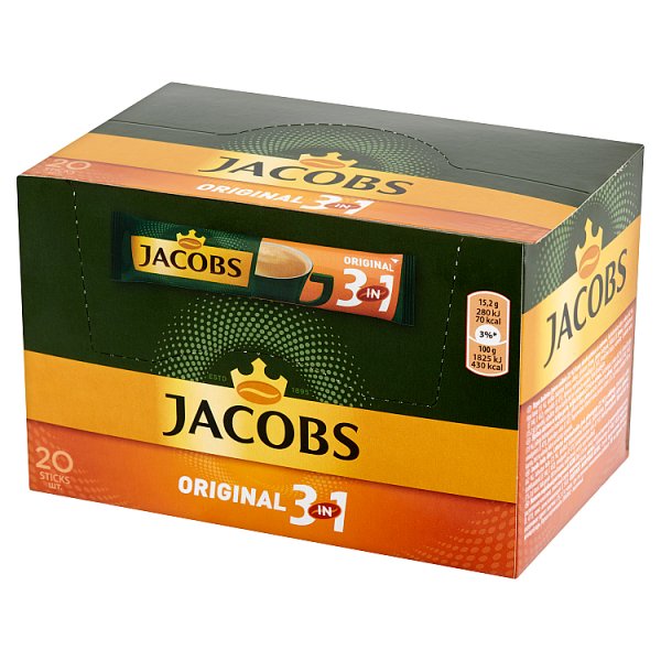 Jacobs Original 3in1 Rozpuszczalny napój kawowy 304 g (20 x 15,2 g)