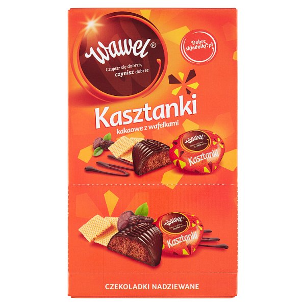 Wawel Kasztanki kakaowe z wafelkami Czekoladki nadziewane 2,3 kg