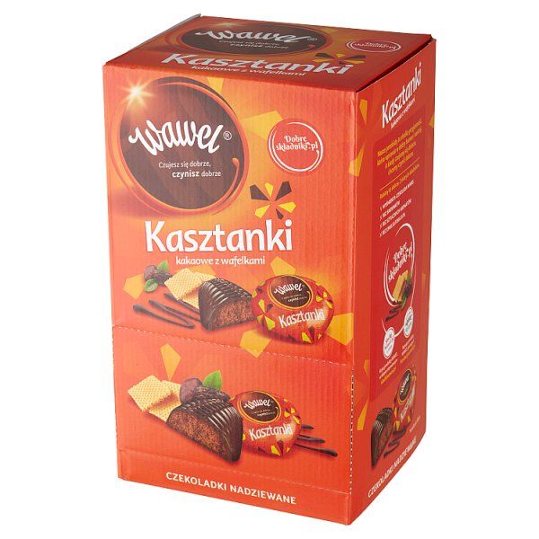 Wawel Kasztanki kakaowe z wafelkami Czekoladki nadziewane 2,3 kg