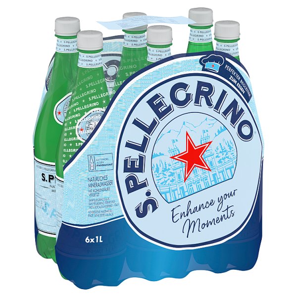 S.Pellegrino Naturalna woda mineralna gazowana 6 L (6 x 1 l)