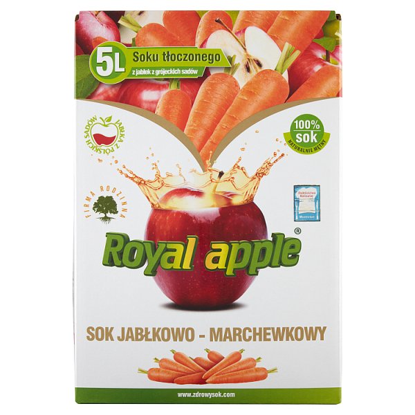 Royal apple Sok jabłkowo-marchewkowy 5 l