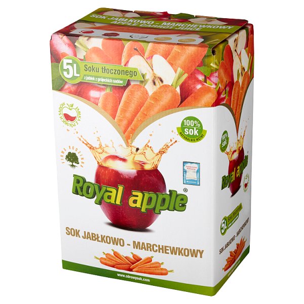 Royal apple Sok jabłkowo-marchewkowy 5 l