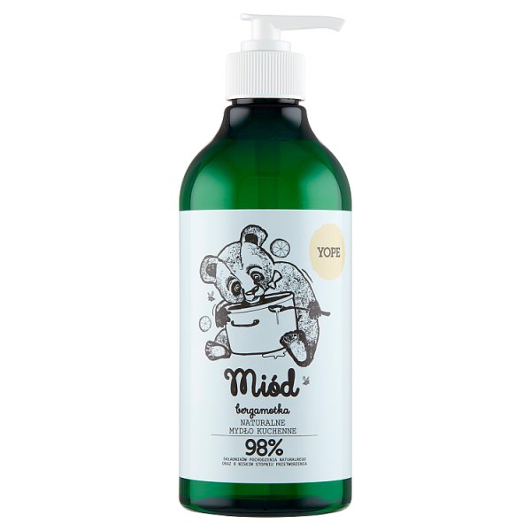 Yope Naturalne mydło kuchenne miód bergamotka 500 ml