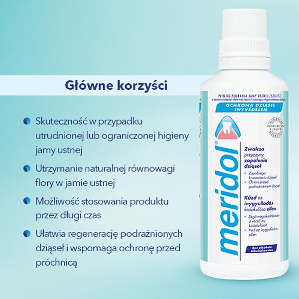 meridol Ochrona dziąseł Płyn do płukania jamy ustnej 400 ml