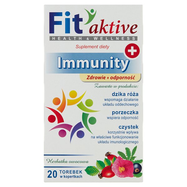 Fit aktive Immunity Suplement diety herbatka ziołowa 40 g (20 x 2 g)