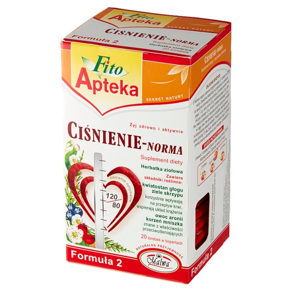 Fito Apteka Suplement diety herbatka ziołowa ciśnienie-norma 40 g (20 x 2 g)