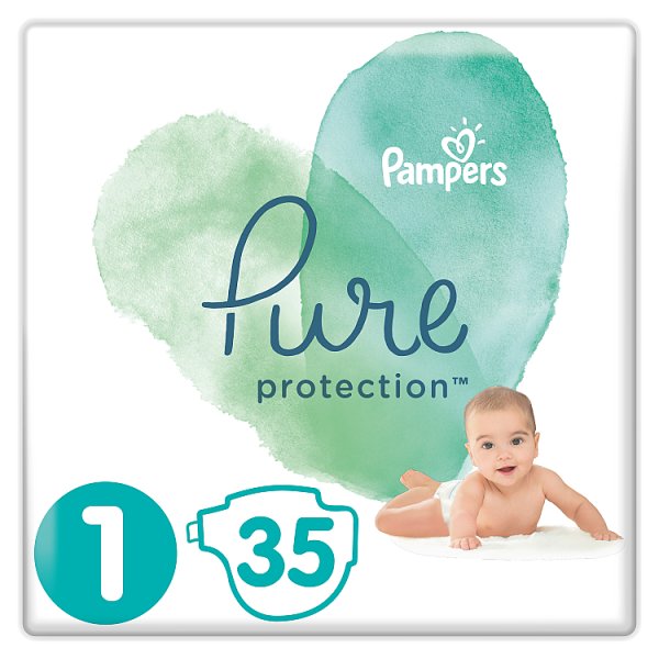 Pampers Pure Protection Rozmiar 1, 35 pieluch, 2-5 kg