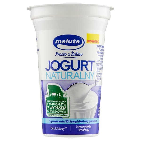 Maluta Jogurt naturalny bez laktozy 200 g