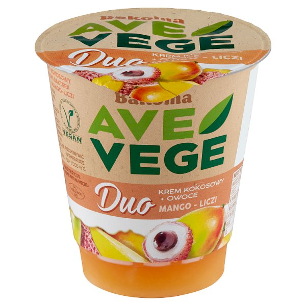 Bakoma Ave Vege Duo Krem kokosowy + owoce mango-liczi 140 g