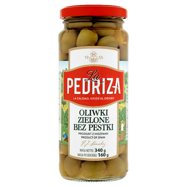 La Pedriza Oliwki zielone bez pestki 340 g